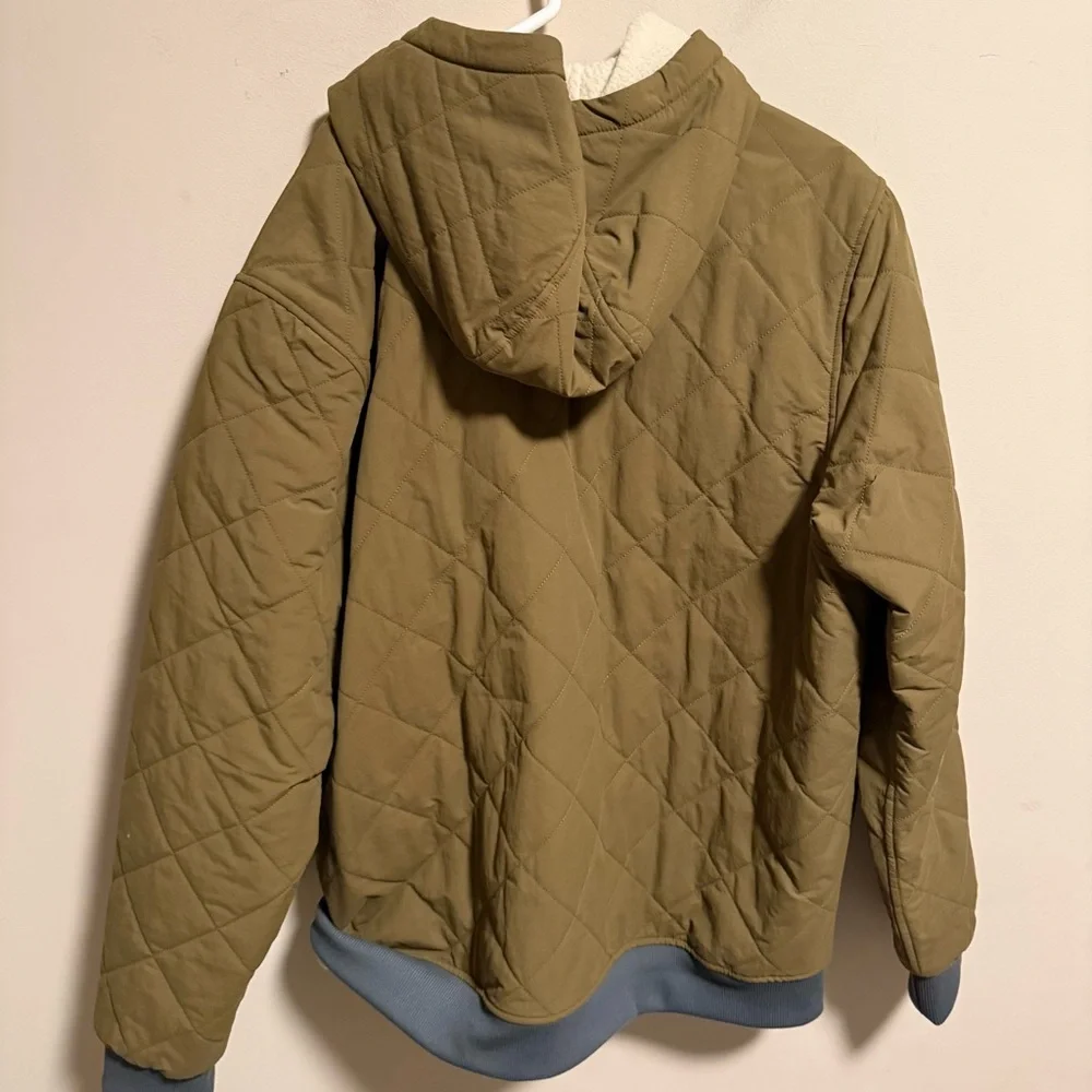 The North Face Cuchillo Full Zip Hooded Jacket Military Green Olive- Size XL